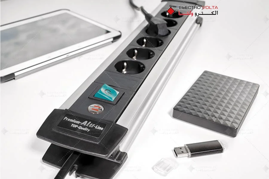 سیم رابط 6 خانه + 2 پورت USB پریمیوم آلولاین برننشتول