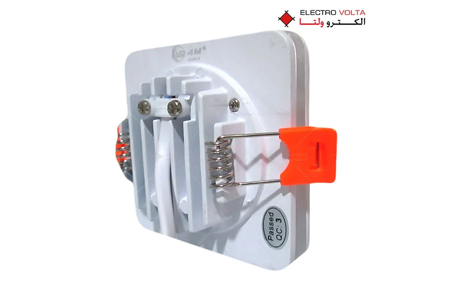 چراغ توکار مربع SMD آبنوس 4 چراغ توکار مربع آبنوس