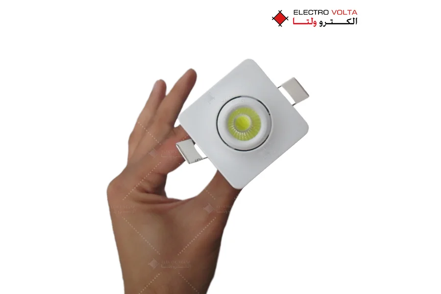 چراغ سقفی توکار مربع COB آزوریت فورام