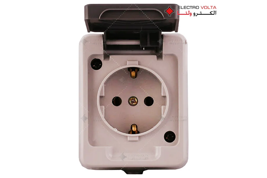 پریز برق تکفاز بارانی پارت الکتریک