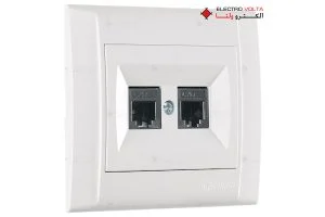 پریز شبکه دوبل مدل دفنه ماکل