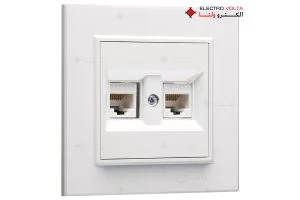 پریز شبکه دوبل مدل کاره آ ماکل