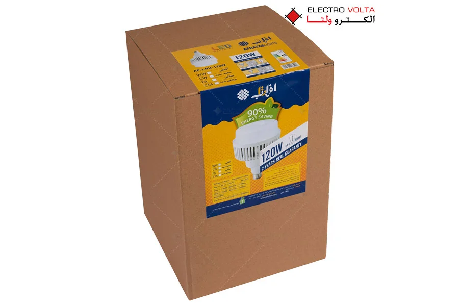لامپ ال ای دی 120 وات سوله ای افراتاب
