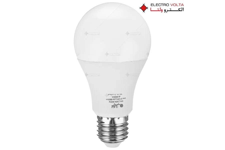 لامپ حبابی 9 وات افراتاب 1 لامپ حبابی 9 وات افراتاب