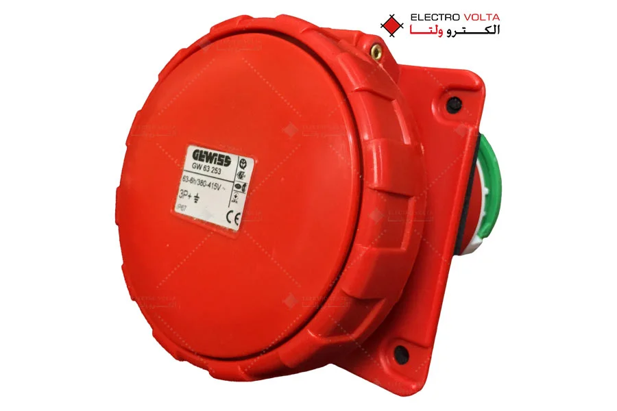مادگی توکار IP67 - 415V - 3P+E - 63A