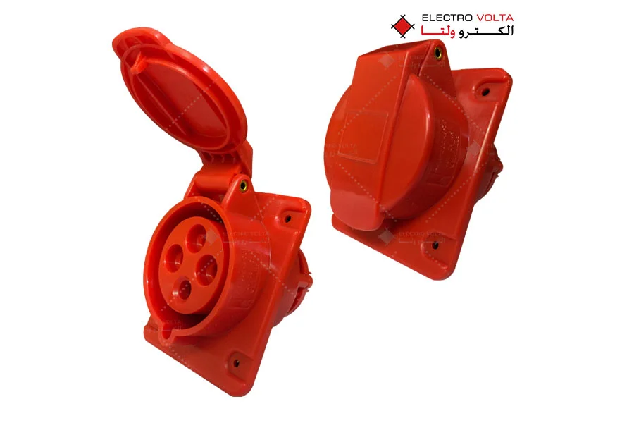 مادگی توکار IP44 - 250V - 3P+E - 32A 1 مادگی توکار IP44 - 250V - 3P+E - 32A