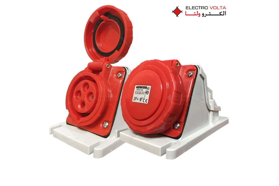 مادگی ثابت IP67 - 415V - 3P+E - 16A 1 مادگی ثابت IP67 - 415V - 3P+E - 16A