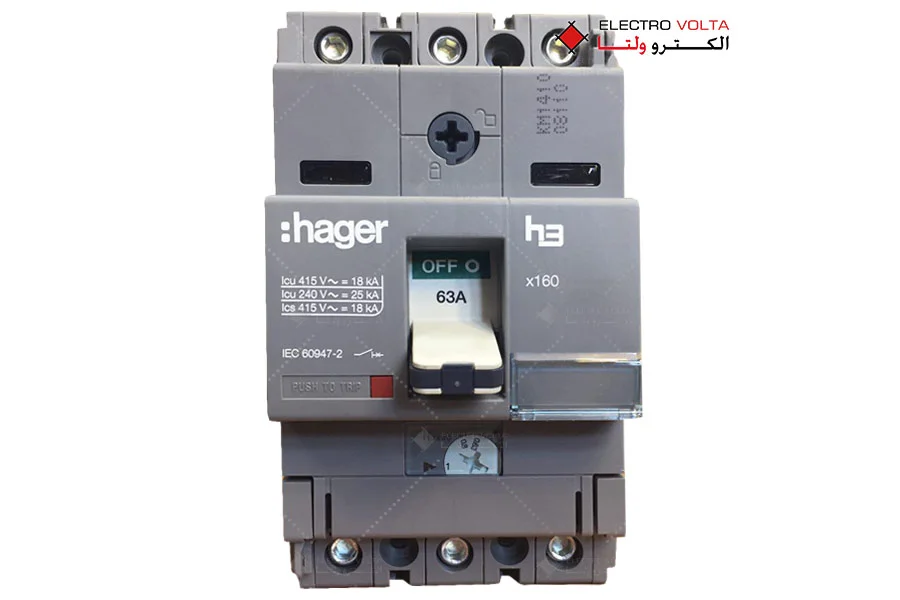 کلید اتوماتیک 25, 40, 63, 100 وات قدرت قطع 18KA هگر