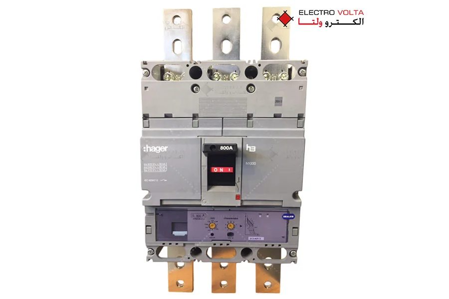 کلید اتوماتیک 800 وات قدرت قطع 50KA هگر