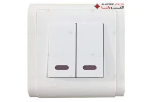 کلید دو پل روشنایی مدل جول