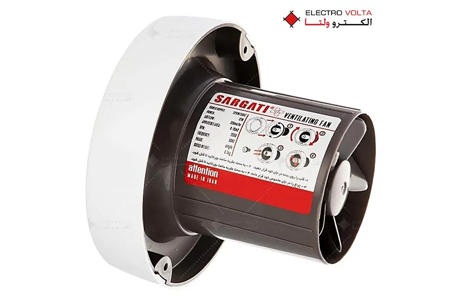 هواکش سارگاتی چراغ‌دار