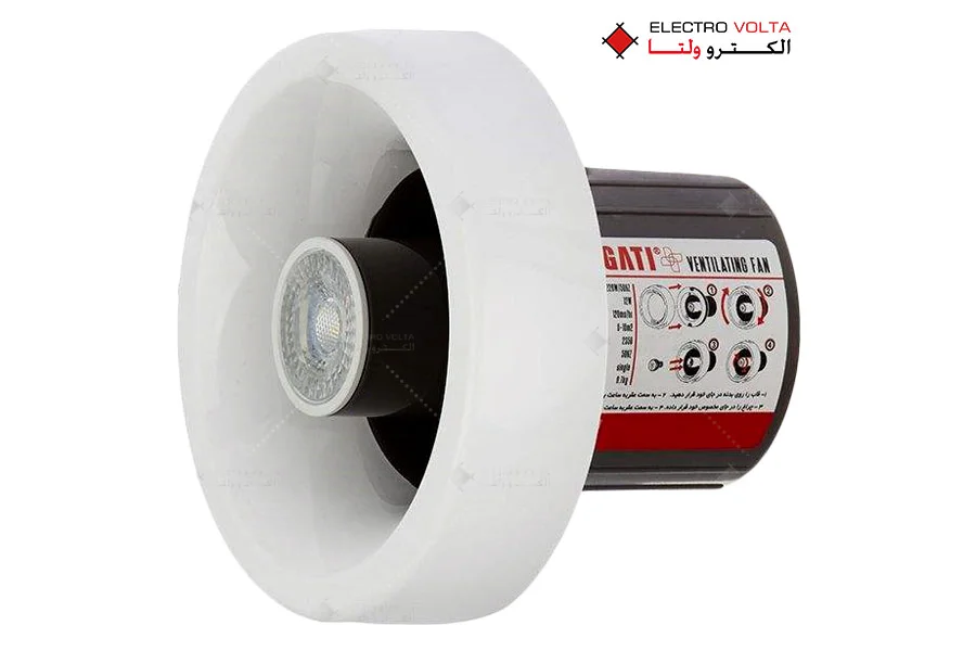 هواکش سارگاتی چراغ‌دار