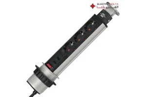 سیم رابط توکار 3 خانه تاور USB دار برننشتول