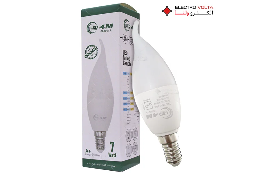 لامپ ال ای دی اشکی 7 وات LED 4M