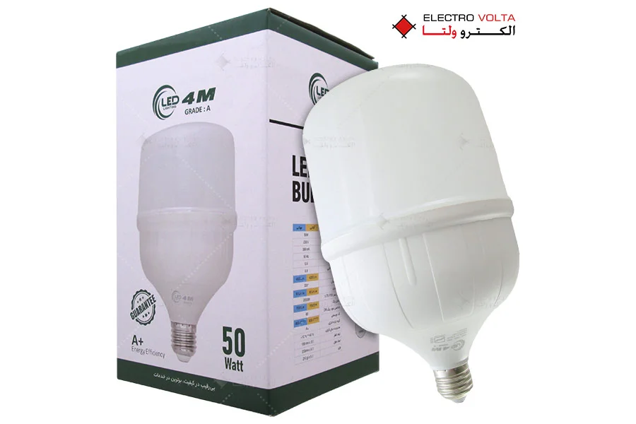 لامپ ال ای دی 50 وات LED 4M 3 لامپ توان بالا ال ای دی 50 وات LED 4M