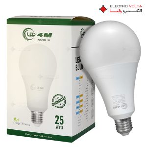 لامپ حبابی 25 وات LED 4M