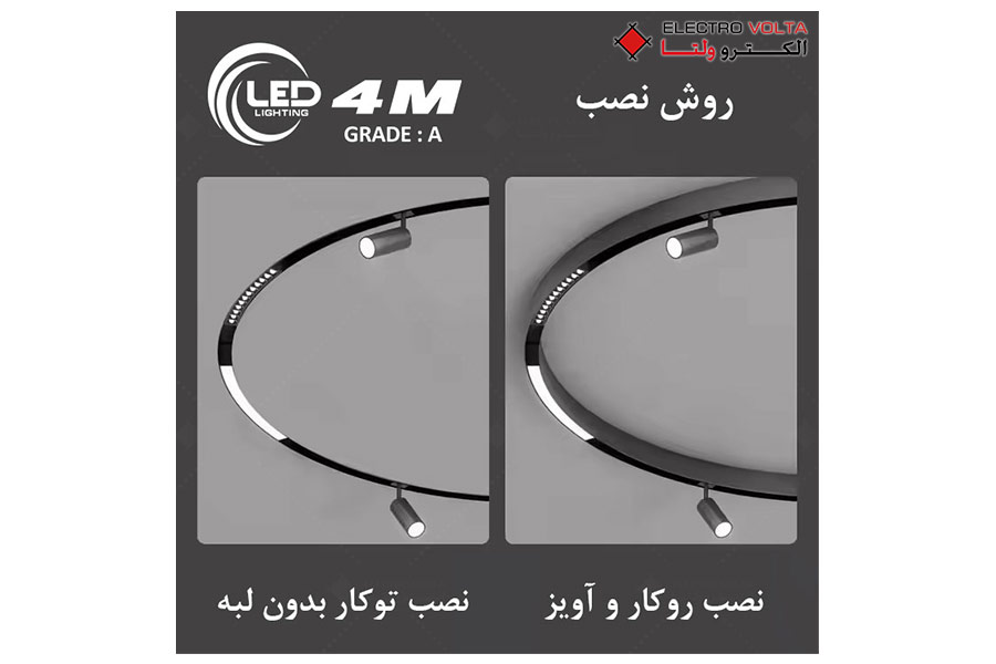 نصب چراغ مگنتی کرو