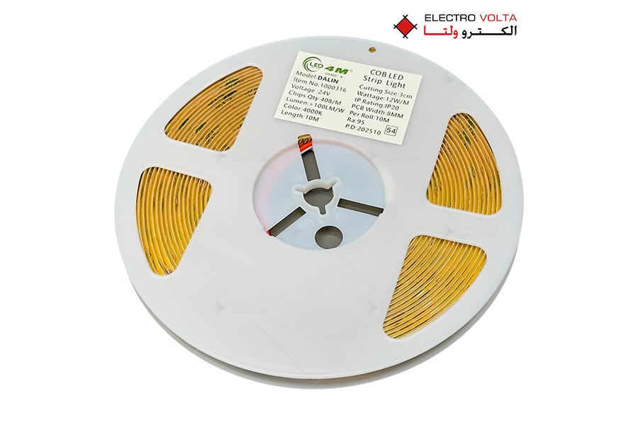 ریسه COB دالین 12 وات LED4M 3 ریسه COB مدل دالین 12 وات فورام